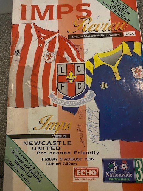 lincoln newcastle programme cover